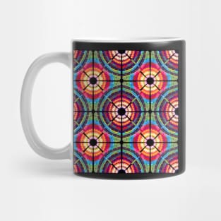 Neon Upbeat Grandma Rug Remix | Geometric Pattern Mug